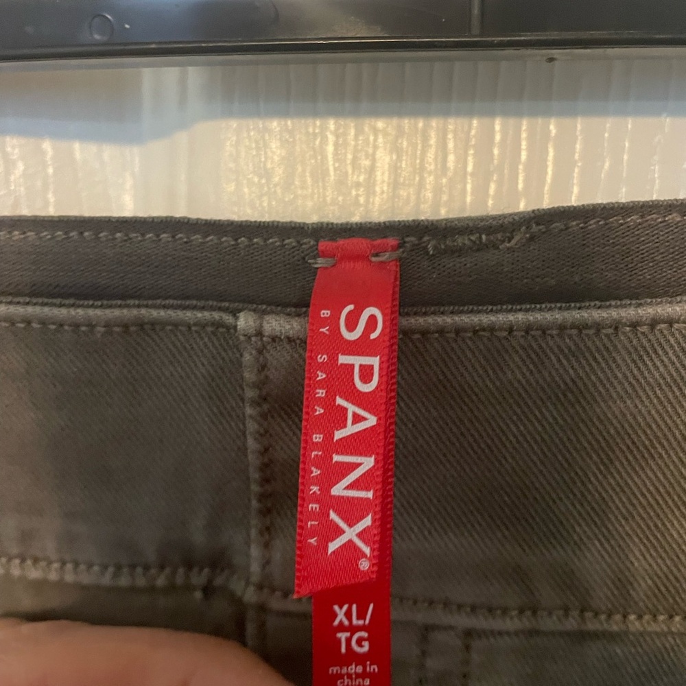Spanx Olive green high rise stretch jeans - Picture 5 of 7